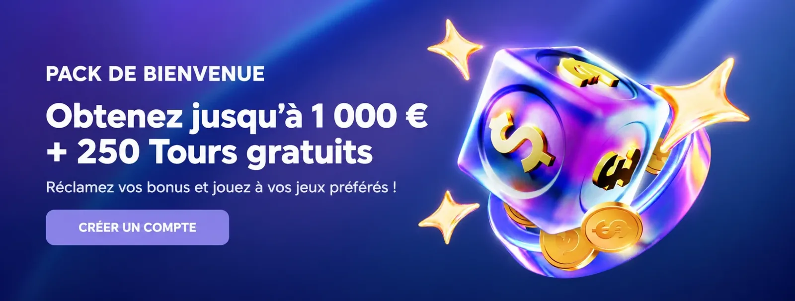 Pack de bienvenue Shiny Wilds : jusqu'à 1 000 € et 250 tours gratuits